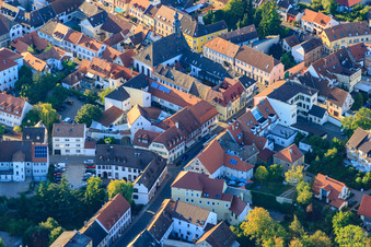 Main Street x Market Street in Germersheim in the state Rhineland-Palatinate, Germany