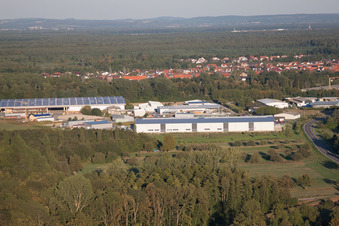 IGB from the south in Philippsburg in the state Baden-Wuerttemberg, Germany