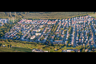 The district North in the district Eggenstein in Eggenstein-Leopoldshafen in the state Baden-Wurttemberg, Germany