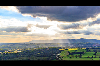 Airport Schweighofen, final approach to 26 in Schweighofen in the state Rhineland-Palatinate, Germany