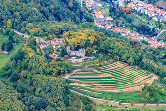 Kropsburg Castle and Castle Tavern at Kropsburg in the district SaintMartin in Sankt Martin in the state Rhineland-Palatinate, Germany