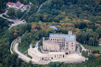 Aerial photograpy of Castle Hambach in Neustadt in the Weinstrasse in the state Rhineland-Palatinate