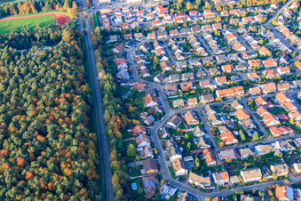 South Ring in Rülzheim in the state Rhineland-Palatinate, Germany out of the air