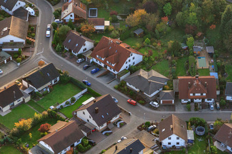 Südring x Pfarrer-Löser-Straße in Rülzheim in the state Rhineland-Palatinate, Germany from above