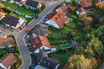 Südring x Pfarrer-Löser-Straße in Rülzheim in the state Rhineland-Palatinate, Germany from a drone