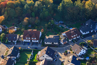 Aerial view of South Ring in Rülzheim in the state Rhineland-Palatinate, Germany