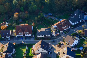Aerial photograpy of South Ring in Rülzheim in the state Rhineland-Palatinate, Germany
