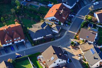 Drone recording of South Ring in Rülzheim in the state Rhineland-Palatinate, Germany