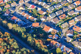 South Ring in Rülzheim in the state Rhineland-Palatinate, Germany out of the air