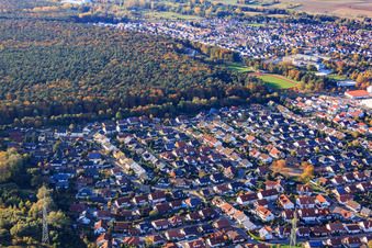 Robert-Seither-Straße in Rülzheim in the state Rhineland-Palatinate, Germany