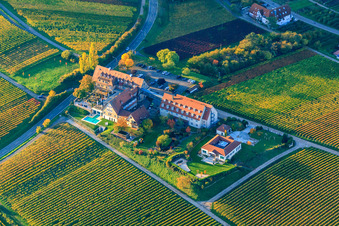 Hotel Leinsweiler Courtyard in Leinsweiler in the state Rhineland-Palatinate, Germany from the plane