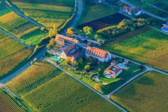 Bird's eye view of Hotel Leinsweiler Courtyard in Leinsweiler in the state Rhineland-Palatinate, Germany
