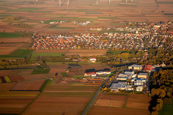 Herxheim, Industrial Estate W in Herxheim bei Landau in the state Rhineland-Palatinate, Germany