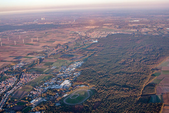 Aerial view of Herxheim bei Landau in the state Rhineland-Palatinate, Germany