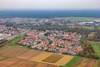 Robert Koch Street in Bellheim in the state Rhineland-Palatinate, Germany