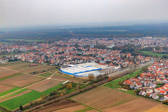 Kardex Remstar in Bellheim in the state Rhineland-Palatinate, Germany from above