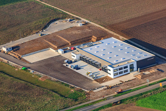 New building for TRANSAC International Speditionsgesellschaft mbH in Rülzheim in the state Rhineland-Palatinate, Germany out of the air