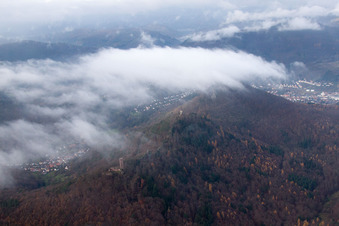 Bindersbach, Scharfenberg Castle ruins, called "Münz in Leinsweiler in the state Rhineland-Palatinate, Germany