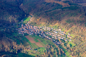 Village in the Palatinate Forest on the Hahnenbach in the district Gräfenhausen in Annweiler am Trifels in the state Rhineland-Palatinate, Germany