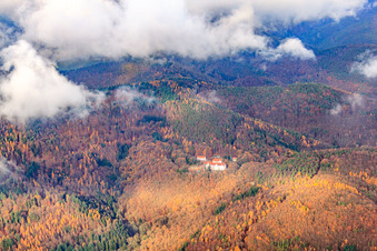 Specialist clinic Eußerthal in Eußerthal in the state Rhineland-Palatinate, Germany from the plane