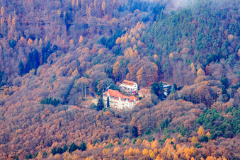 Specialist clinic Eußerthal in Eußerthal in the state Rhineland-Palatinate, Germany viewn from the air