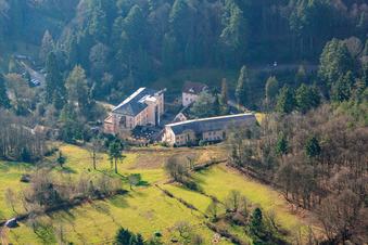 Aerial view of MVZ Landau GmbH in Badstr in Gleisweiler in the state Rhineland-Palatinate, Germany