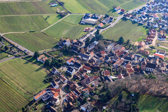 Main Street in Gleisweiler in the state Rhineland-Palatinate, Germany