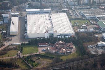 Drone recording of Landau North in Landau in der Pfalz in the state Rhineland-Palatinate, Germany