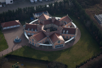 Landau North in Landau in der Pfalz in the state Rhineland-Palatinate, Germany from a drone