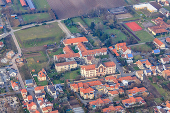 St. Paulus Stift Herxheim and Caritas Support Center St. Laurentius and Paulus in Herxheim bei Landau in the state Rhineland-Palatinate, Germany