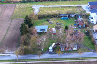 Freight forwarder on the B427 in Minfeld in the state Rhineland-Palatinate, Germany