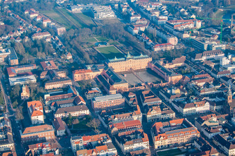 Residence Palace from the west in Rastatt in the state Baden-Wuerttemberg, Germany