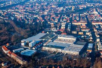 Aerial photograpy of Getinge Academy in Rastatt in the state Baden-Wuerttemberg, Germany