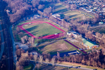 Münchfeld Stadium in Rastatt in the state Baden-Wuerttemberg, Germany