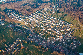 From the southwest in the district Waldprechtsweier in Malsch in the state Baden-Wuerttemberg, Germany