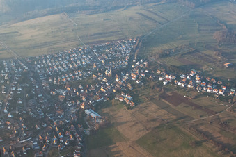 Drone recording of District Schöllbronn in Ettlingen in the state Baden-Wuerttemberg, Germany