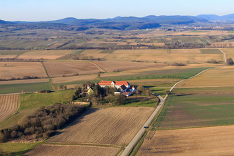 LebensART Haftelhof GmbH from the south in Schweighofen in the state Rhineland-Palatinate, Germany