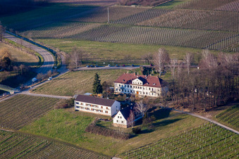 Palatinate Clinic in Klingenmünster in the state Rhineland-Palatinate, Germany from above