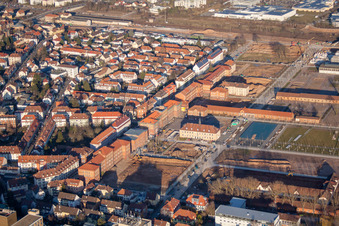 Landau in der Pfalz in the state Rhineland-Palatinate, Germany out of the air