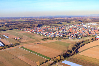 Elsässer Street in Offenbach an der Queich in the state Rhineland-Palatinate, Germany