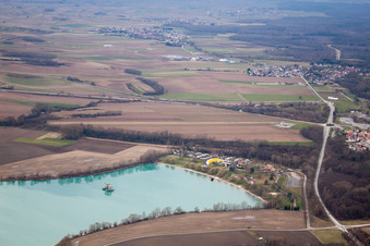 Drone recording of Lauterbourg in the state Bas-Rhin, France
