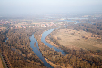 Munchhausen in the state Bas-Rhin, France seen from a drone
