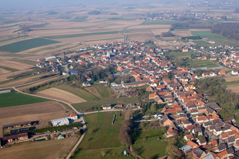 Niederlauterbach in the state Bas-Rhin, France out of the air