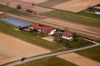 Seebach in the state Bas-Rhin, France from the drone perspective