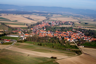 Hunspach in the state Bas-Rhin, France out of the air