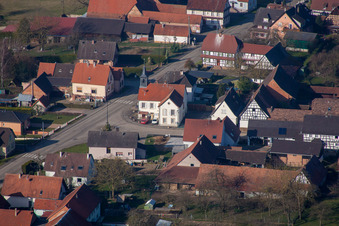 Hermerswiller in the state Bas-Rhin, France out of the air