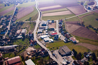 Junkerörtel commercial area in the district Kork in Kehl in the state Baden-Wuerttemberg, Germany