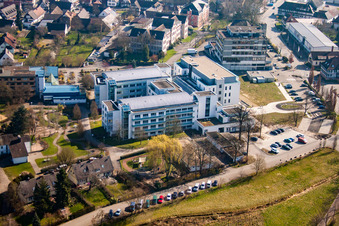 Epilepsy Center Kork in the district Kork in Kehl in the state Baden-Wuerttemberg, Germany from the plane