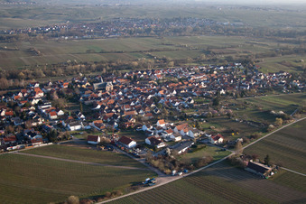 Aerial view of District Arzheim in Landau in der Pfalz in the state Rhineland-Palatinate, Germany