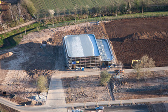 Drone recording of Landau in der Pfalz in the state Rhineland-Palatinate, Germany